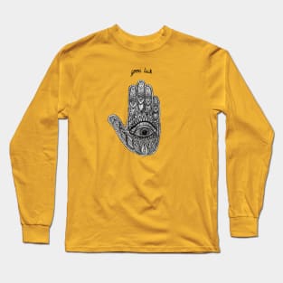 Good Luck - Hamsa Long Sleeve T-Shirt